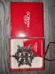 Gorham Christmas Ornament Sterling Silver Snowflake 1991 With Box. Fixed Price $62.00.