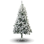 Nostalgic Snow Flocked 4-FEET Christmas Tree With Metal Stand For Joyful Cor. Fixed Price $73.99.