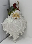 Hanna Handiwork Santa Face Glitter 13.5 Tall Resin? Wall Hanger. Fixed Price $27.99.