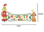 9 Ft. Led Grinch And Max Naughty Or Nice Christmas Airblown Inflatable Gemmy. Fixed Price $119.99.