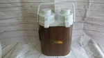 Vintage Rainbow National Spirit Twin Pot Double Pump Thermos. Fixed Price $34.99.