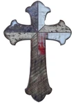 Dicksons 18.5 Inch Wood Painted Cross Wall Hanging. Fixed Price $20.50.