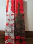2-MINI-CHRISTMAS Trees Table Top, Desk, Stands 18" White/green. Fixed Price $8.00.