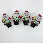 Vintage Allure Ceramic Santa Claus Napkin Rings Hand-painted Christmas Set Of 4. Fixed Price $14.24.
