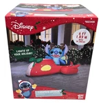 Gemmy Disney 6 Ft Inflatable Lighted Stitch Red Hover Car Airblown Yard Decor. Fixed Price $130.49.