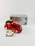 Kurt Adler Polonaise Old Car 1 Red Roadster Glass Christmas Ornament. Fixed Price $40.00.