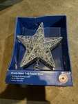 Merry Brite Silver 12 Inch Tree Top Star Led Projector Turning & Swirling Light. Fixed Price $25.00.