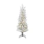 4' Snake Light Slim Flocked Alpine Fir Tree 48"H 19"D Christmas Raz T4147030 New. Fixed Price $329.95.