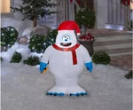 Bumble Snowman Inflatable Santa Hat Scarf & Star Gemmy 3.5' Rudolph Reindeer. Fixed Price $59.84.