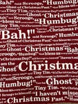 Punctuate Barnes&noble Throw Blanket 62X58 Cotton Knit Christmas Carol Quotes. Fixed Price $50.00.