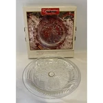 Celebrations Crystal Clear 7" The Night Before Christmas Glass Plate New. Fixed Price $9.95.