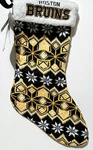 Boston Bruins - Nhl Christmas Knit Stocking Snowflakes Forever Collectible. Fixed Price $18.00.