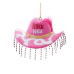 Kurt Adler Pink Western Country Cowgirl Fringed Buck Wild Hat Ornamen Honky Tonk. Fixed Price $12.00.