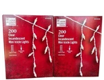 Home Accents 200 Mini Icicle Lights Clear White Wire Wedding Christmas Holiday. Fixed Price $18.00.