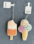 Wondershop Plush Christmas Ornaments 2024 Beaded Ice Cream Cone & Popsicle Nwt. Fixed Price $11.99.