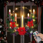 Suncalla 1 Set Advent Wreath With 5 Flameless Candle 20 Inch, Multi Color. Fixed Price $57.11.