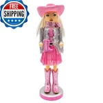 Kurt Adler 12" Honky Tonk Cowgirl Nutcracker - Western Christmas Decor. Fixed Price $71.97.
