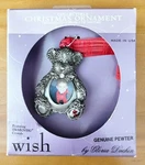 Picture Frame Pewter Christmas Ornament Swarovski Crystals Gloria Duchin Usa. Fixed Price $9.99.