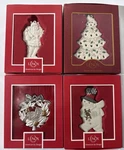 4 Lenox Christmas Tree Ornaments American By Design Nib Set Holiday Decor. Fixed Price $40.50.
