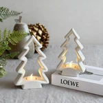 Soonow 2 Pack White Ceramic Christmas Trees With Led Tea Lights & Remote, Far.... Fixed Price $47.13.