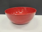 Noble Excellence Candy Apple Red Serving Bowl 9 1/2 Made Germany.. Fixed Price $20.00.