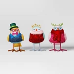 Featherly Friends Tinsel Tidings 4.25" Christmas Target Bird Figurine Decor 3PK. Fixed Price $17.99.