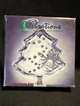 Celebrations Plate Pressed Glass Christmas Tree With Warmest Wishes 7.5 Inch. Fixed Price $14.95.