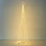 Apluschoice 9FT Solar Christmas Cone Tree Light 8 Modes Outdoor Decor Warm White. Fixed Price $119.90.