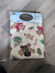 Holiday Classics Tablecloth 60 X 84 Oblong Teddys Christmas 100% Cotton R7. Fixed Price $39.99.