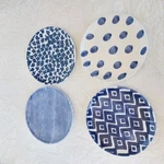 Viva By Vietri Santorini Blue Salad Plates Set Of 4 Mix & Match Portugal. Fixed Price $75.99.
