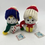 Set Of 2 Vintage Giftco Snowman Bell Christmas Ornaments. Fixed Price $11.99.