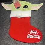 Baby Yoda Disney Star Wars Christmas Stocking Joy The Galaxy Embroidered New. Fixed Price $25.39.