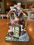 Blue Sky Clayworks Ceramic Cottage Candle House Designed By Heather Goldminc. Fixed Price $25.00.