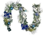 6 Feet Pre-lit Christmas Garland With Lights For Mantle, Lighted Battery Operate. Fixed Price $94.99.