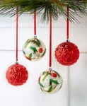 Holiday Lane Shatterproof Christmas Balls Ornaments Set 4. Fixed Price $20.00.