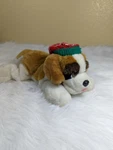 Aurora World Inc Saint Bernard Dog Christmas Plush Stocking Cap Stuffed Animal. Fixed Price $18.00.