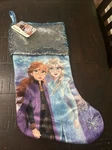 Disney Frozen Ii Christmas Stocking Elsa & Anna Blue/silver Sequins. Fixed Price $9.99.