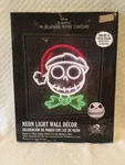 The Nightmare Before Christmas 14" Santa Jack Skellington Neon Led Lights Sign. Fixed Price $24.84.