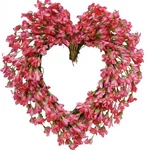 Cir Oases Valentine Day Wreath Front Door, 20 Inch Red Artificial Forsy.... Fixed Price $38.77.
