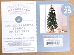 Unlit Artificial Christmas Tree 3 Ft. Potted Alberta Spruce 92 Tips Wondershop. Fixed Price $27.99.