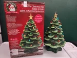 14" Tall Muliti-color Light Up Ceramic Christmas Tree By Mr.. Fixed Price $45.00.
