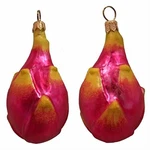 Pitaya Dragon Fruit Polish Blown Glass Christmas Ornament Set Of 2 Decorations. Fixed Price $42.98.