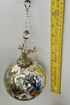 Large Silver Glass Stag Reindeer Ornament With Crystal Enhancer. Fixed Price $39.95.