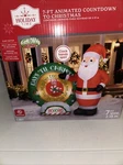 Holiday Time Inflatable "animated Countdown To Christmas" 7 Ft Clock Spins New. Fixed Price $89.99.