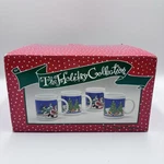 China Pearl The Holiday Collection 4 Piece Ceramic Christmas Mug Set Box. Fixed Price $15.95.
