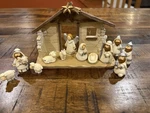 Transpac Miniature Nativity Scene Creche 13 Piece Set Stable Figures Christmas. Fixed Price $15.99.