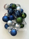 Ikea Vinterfint 2023 Set Of (32) Bauble Ornaments Blue Silver Green. Fixed Price $19.11.
