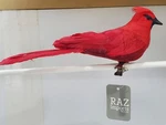 New! Raz Imports 7" Cardinal Clip On Winter Red Bird Christmas Ornament. Fixed Price $6.49.
