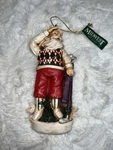 Vtg Midwest Holiday Ornament Santa Golfer Looking For Ball Sweater Vest Golfing. Fixed Price $13.50.