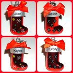 Red Stocking Christmas Ornament Xmas Pre-printed Pick Your Ganz Nwt Small. Fixed Price $8.50.